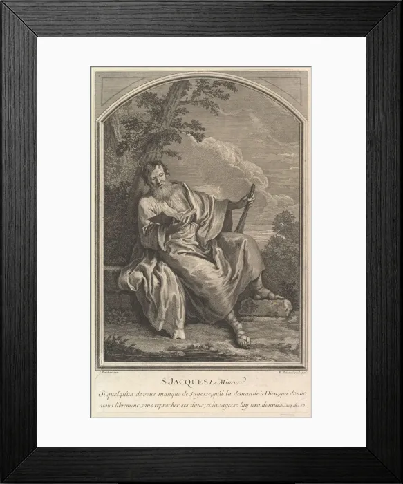 Framed Print : Saint Jacques Le Mineur, 1726. Creator: Edme Jeaurat Framed Print : Saint Jacques Le Mineur, 1726. Creator: Edme Jeaurat
