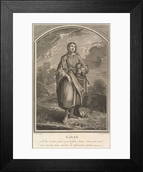 Framed Print : Saint Jean, 1726. Creator: Edme Jeaurat Framed Print : Saint Jean, 1726. Creator: Edme Jeaurat