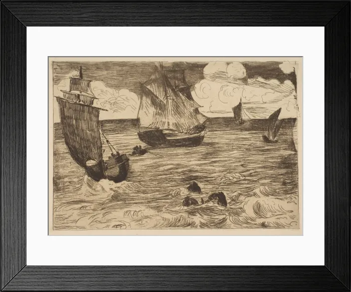 Framed Print : Marine, 1865-66. Creator: Edouard Manet Framed Print : Marine, 1865-66. Creator: Edouard Manet