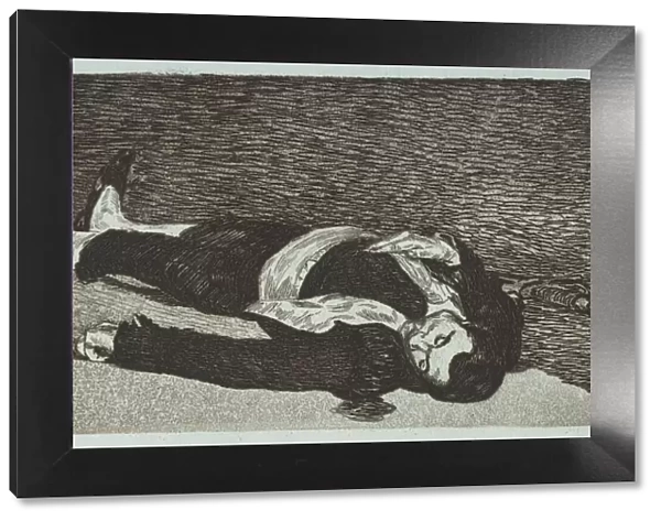 Dead Toreador, 1867-68. Creator: Edouard Manet