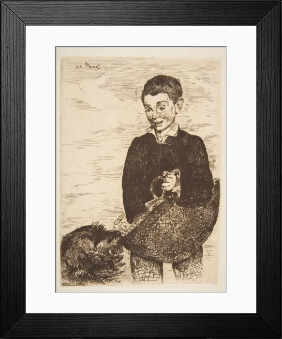 Framed Print : The Urchin, 1861-62. Creator: Edouard Manet Framed Print : The Urchin, 1861-62. Creator: Edouard Manet