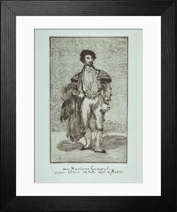 Framed Print : Don Mariano Camprubi (Le Bailarin), 1862-63. Creator: Edouard Manet Framed Print : Don Mariano Camprubi (Le Bailarin), 1862-63. Creator: Edouard Manet
