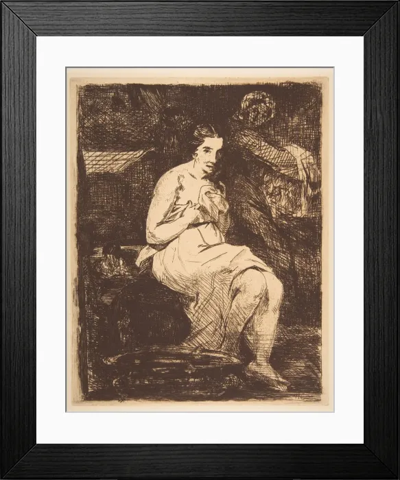 Framed Print : The Toilette, 1862. Creator: Edouard Manet Framed Print : The Toilette, 1862. Creator: Edouard Manet