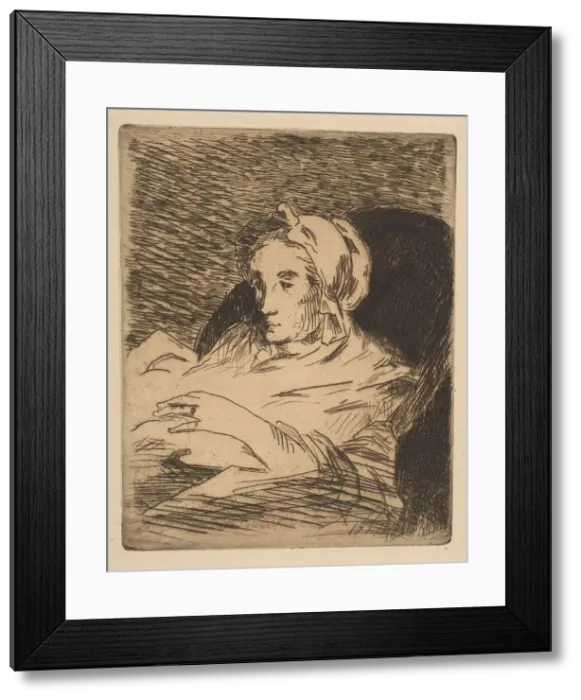 Framed Print : The Convalescent (Suzanne Manet), 1879-81 (?). Creator: Edouard Manet Framed Print : The Convalescent (Suzanne Manet), 1879-81 (?). Creator: Edouard Manet