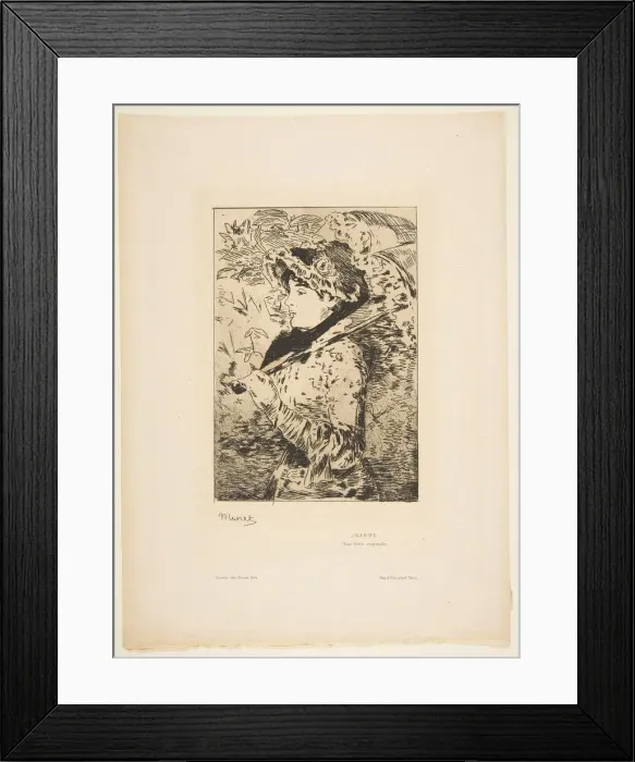 Framed Print : Jeanne, 1882. Creator: Edouard Manet
