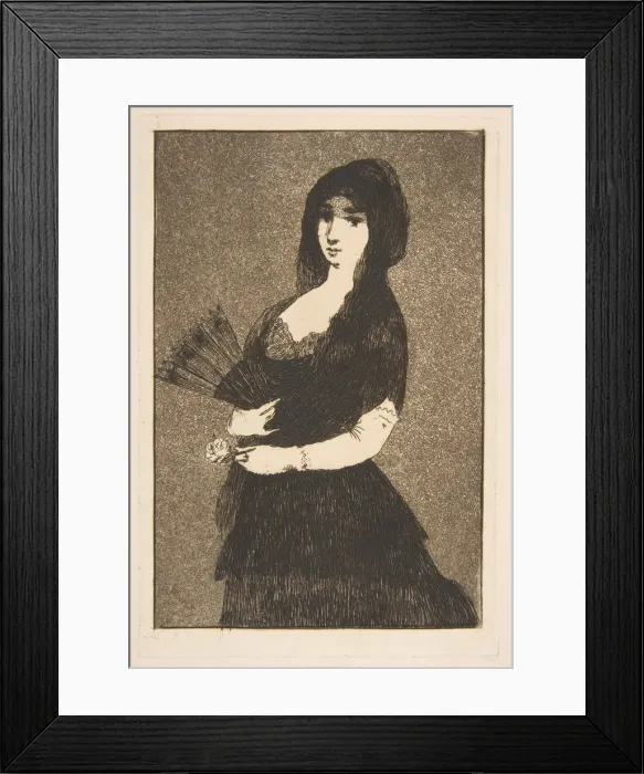 Framed Print : Exotic Flower, 1868. Creator: Edouard Manet Framed Print : Exotic Flower, 1868. Creator: Edouard Manet