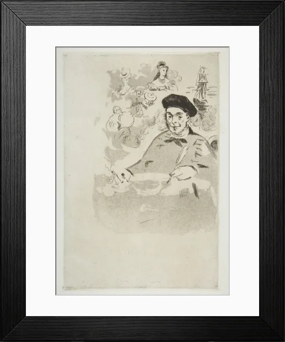 Framed Print : Frontispiece for an edition of Les Ballades'by Theodore de Banville Framed Print : Frontispiece for an edition of Les Ballades'by Theodore de Banville