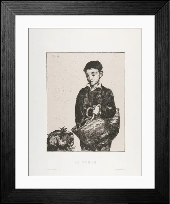 Framed Print : The Urchin, 1868. Creator: Edouard Manet Framed Print : The Urchin, 1868. Creator: Edouard Manet