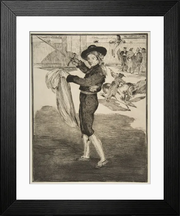 Framed Print : Mlle. Victorine in the Costume of an Espada, 1862. Creator: Edouard Manet Framed Print : Mlle. Victorine in the Costume of an Espada, 1862. Creator: Edouard Manet