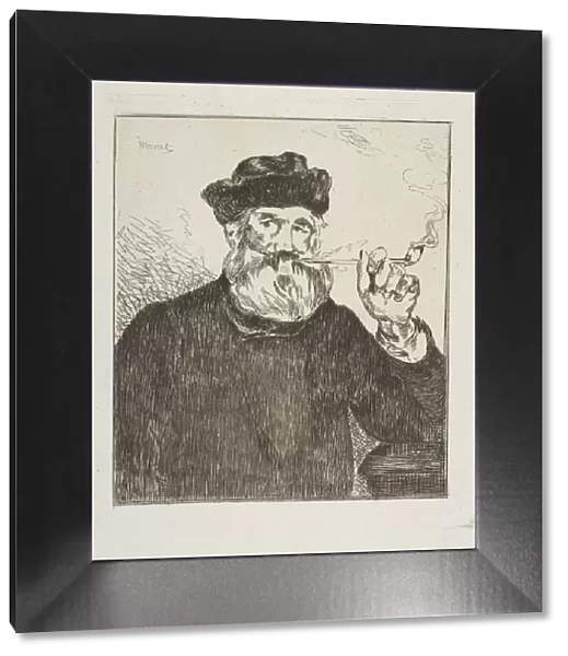 The Smoker (Le Fumeur), 1866-67. Creator: Edouard Manet