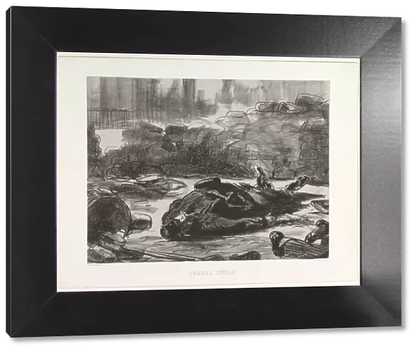 Civil War (Guerre Civile), 1871-73, published 1874. Creator: Edouard Manet