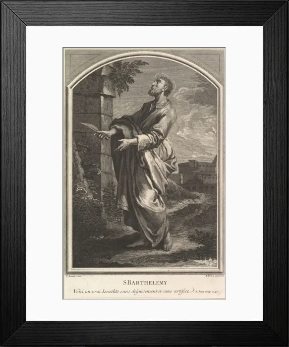 Framed Print : Saint Barthelemy, 1726. Creator: Etienne Brion Framed Print : Saint Barthelemy, 1726. Creator: Etienne Brion