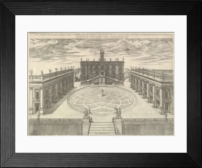 Framed Print : Speculum Romanae Magnificentiae: View of the Roman Capitol, 1569 Framed Print : Speculum Romanae Magnificentiae: View of the Roman Capitol, 1569