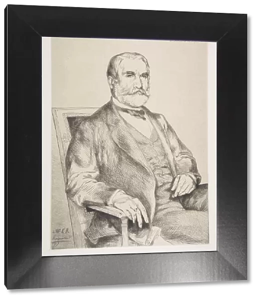 Portrait of Louis Robert, 1873. Creator: Felix Bracquemond