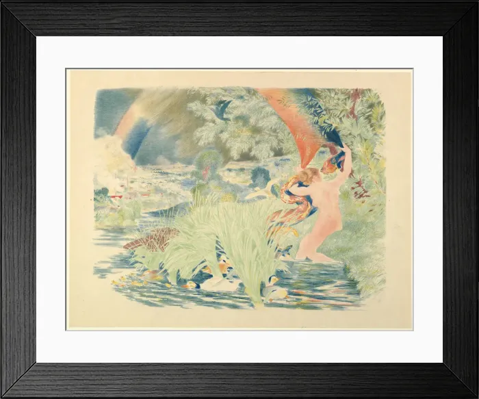Framed Print : The Rainbow, 1893. Creator: Felix Bracquemond Framed Print : The Rainbow, 1893. Creator: Felix Bracquemond