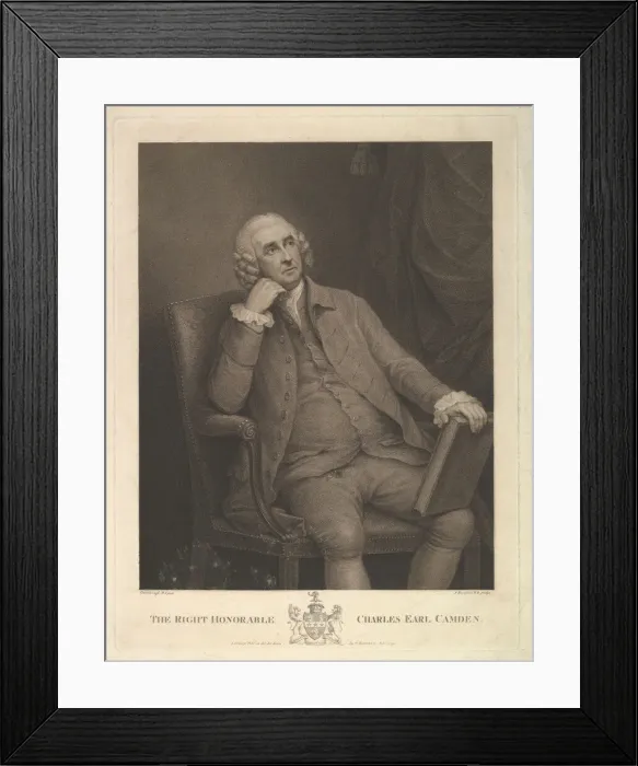 Framed Print : The Right Honorable Charles Pratt, 1st Earl Camden, Lord Chancellor, 1795 Framed Print : The Right Honorable Charles Pratt, 1st Earl Camden, Lord Chancellor, 1795