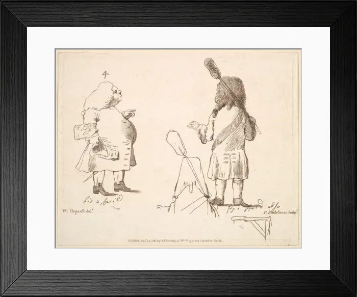 Framed Print : Caricatures of Lord Melcombe and Lord Winchelsea, December 22, 1781 Framed Print : Caricatures of Lord Melcombe and Lord Winchelsea, December 22, 1781
