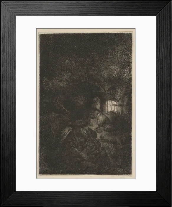Framed Print : The Rest on the Flight into Egypt: A Night Piece (reverse copy) Framed Print : The Rest on the Flight into Egypt: A Night Piece (reverse copy)