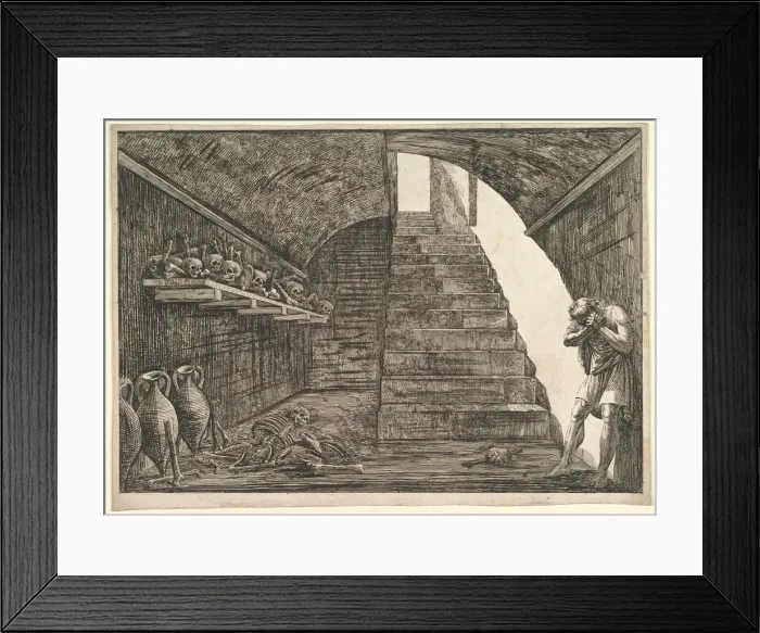 Framed Print : Prison Scene. n. d. Creator: Francesco Piranesi Framed Print : Prison Scene. n. d. Creator: Francesco Piranesi