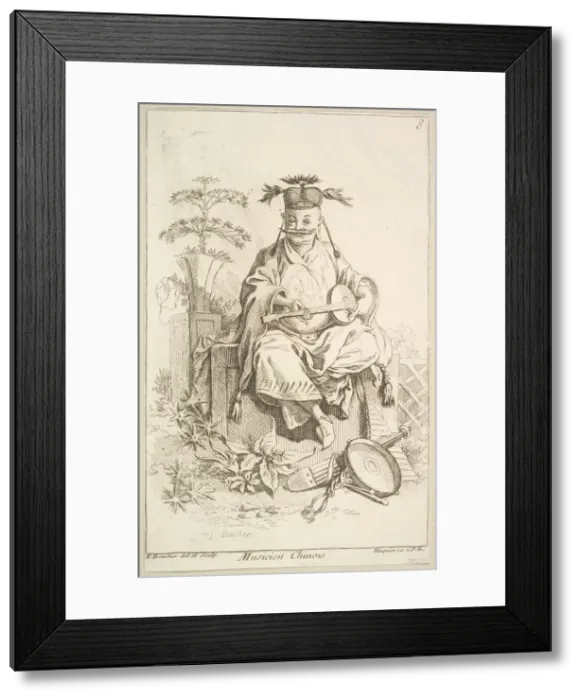 Framed Print : Chinese Musician, 1738-45. Creator: Francois Boucher Framed Print : Chinese Musician, 1738-45. Creator: Francois Boucher