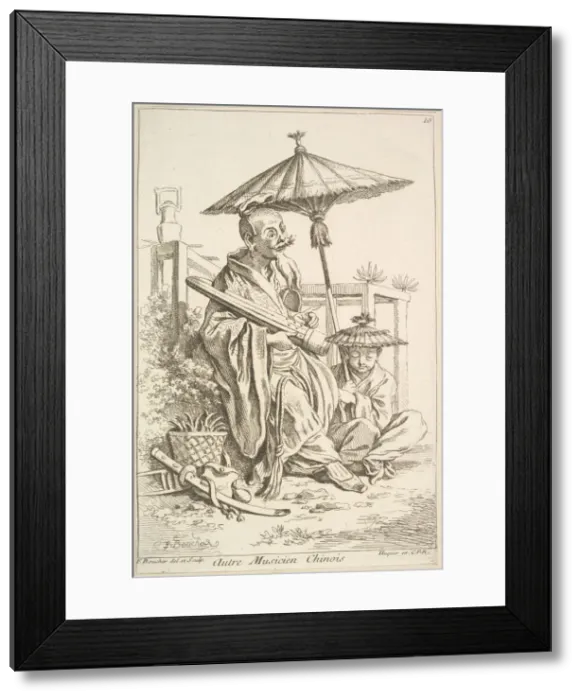 Framed Print : Another Chinese Musician, 1738-45. Creator: Francois Boucher Framed Print : Another Chinese Musician, 1738-45. Creator: Francois Boucher