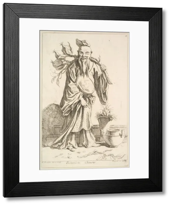 Framed Print : Chinese botanist, 1738-45. Creator: Francois Boucher Framed Print : Chinese botanist, 1738-45. Creator: Francois Boucher