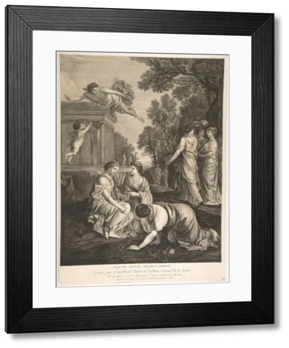 Framed Print : Mercury and Herse. n. d. Creator: Francois Jourd heuil Framed Print : Mercury and Herse. n. d. Creator: Francois Jourd heuil