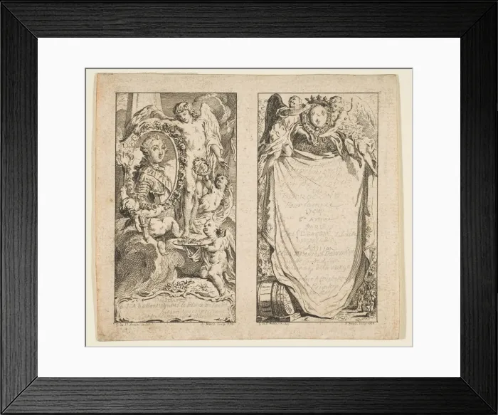 Framed Print : Vignettes pour les Tablettes historiques, topographiques et physiques de Framed Print : Vignettes pour les Tablettes historiques, topographiques et physiques de