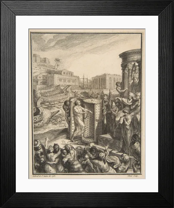 Framed Print : Regulus Condemned to the Most Horrible Torture, 18th century. Creator: Pierre Chenu Framed Print : Regulus Condemned to the Most Horrible Torture, 18th century. Creator: Pierre Chenu