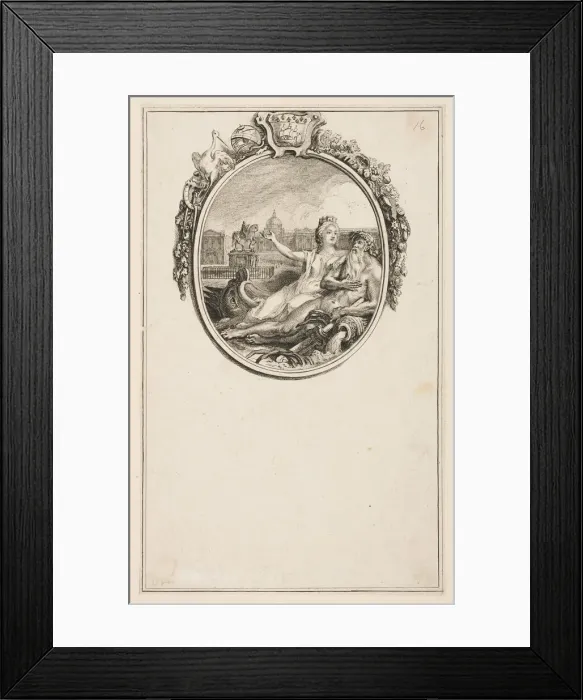 Framed Print : Inauguration de la statue equestre de Louis XV, 1766. Creator: Pierre Chenu Framed Print : Inauguration de la statue equestre de Louis XV, 1766. Creator: Pierre Chenu