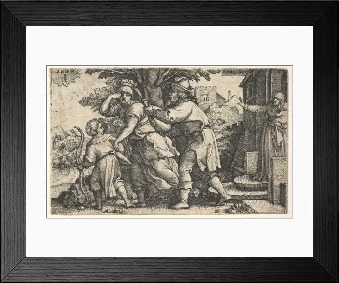 Framed Print : Abraham sending away Hagar and Ishmael: Abraham holds forth a vessel as Hagar and Ishm Framed Print : Abraham sending away Hagar and Ishmael: Abraham holds forth a vessel as Hagar and Ishm