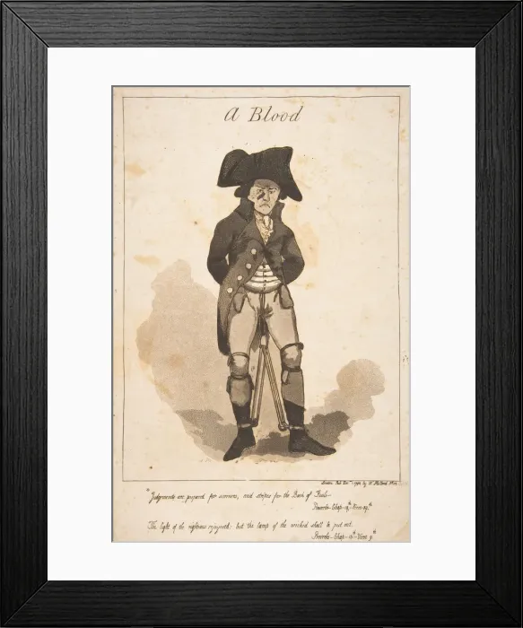 Framed Print : A Blood, December 1, 1790. Creator: George Moutard Woodward Framed Print : A Blood, December 1, 1790. Creator: George Moutard Woodward