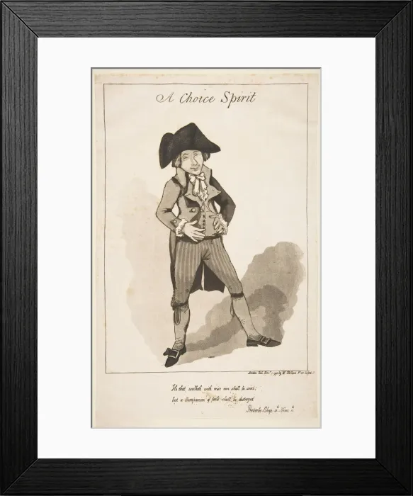 Framed Print : A Choice Spirit, December 1, 1790. Creator: George Moutard Woodward Framed Print : A Choice Spirit, December 1, 1790. Creator: George Moutard Woodward