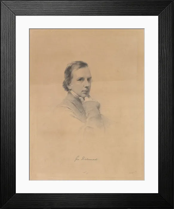 Framed Print : George Richmond - Self-portrait, 1850-70. Creator: William Holl Framed Print : George Richmond - Self-portrait, 1850-70. Creator: William Holl