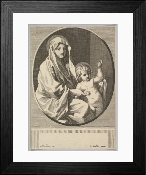 Framed Print : Virgin and Child. Creator: Gerald Valck Framed Print : Virgin and Child. Creator: Gerald Valck