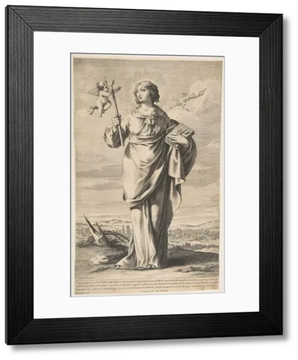 Framed Print : St. Genevieve. n. d. Creator: Gilles Rousselet Framed Print : St. Genevieve. n. d. Creator: Gilles Rousselet