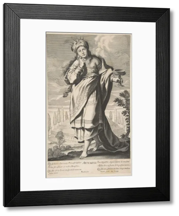 Framed Print : Artemise, ca. 1639-40. Creators: Gilles Rousselet, Abraham Bosse Framed Print : Artemise, ca. 1639-40. Creators: Gilles Rousselet, Abraham Bosse