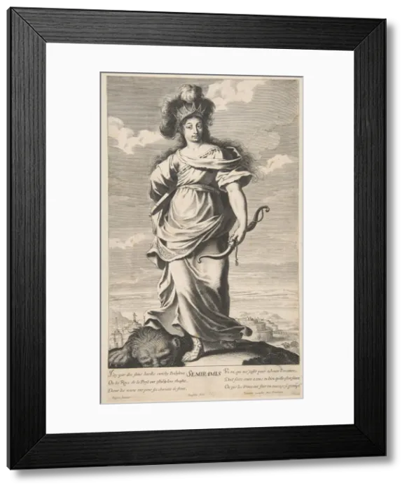 Framed Print : Semiramis, ca. 1639-40. Creators: Gilles Rousselet, Abraham Bosse Framed Print : Semiramis, ca. 1639-40. Creators: Gilles Rousselet, Abraham Bosse