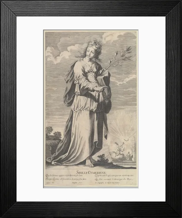 Framed Print : Sibylle Cimmerienne, ca. 1635. Creators: Gilles Rousselet, Abraham Bosse Framed Print : Sibylle Cimmerienne, ca. 1635. Creators: Gilles Rousselet, Abraham Bosse