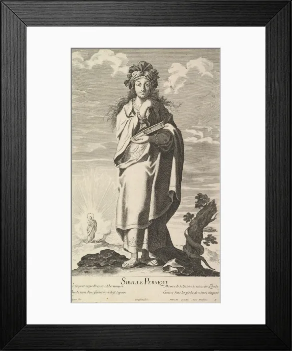 Framed Print : Sibylle Persique, ca. 1635. Creators: Gilles Rousselet, Abraham Bosse Framed Print : Sibylle Persique, ca. 1635. Creators: Gilles Rousselet, Abraham Bosse