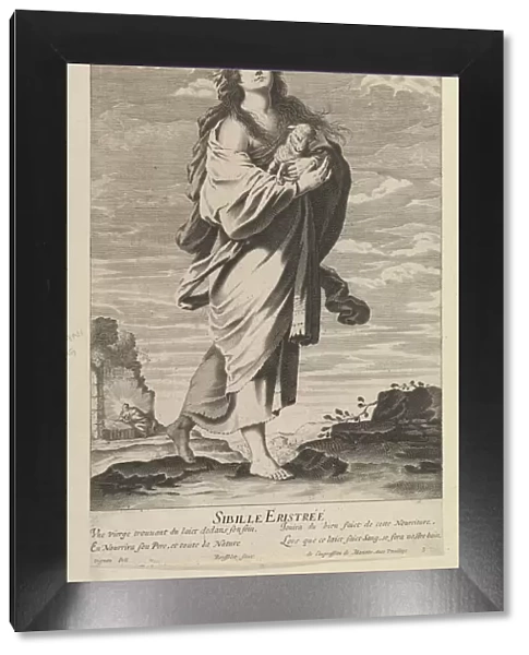 Sibylle Erythreenne, ca. 1635. Creators: Gilles Rousselet, Abraham Bosse