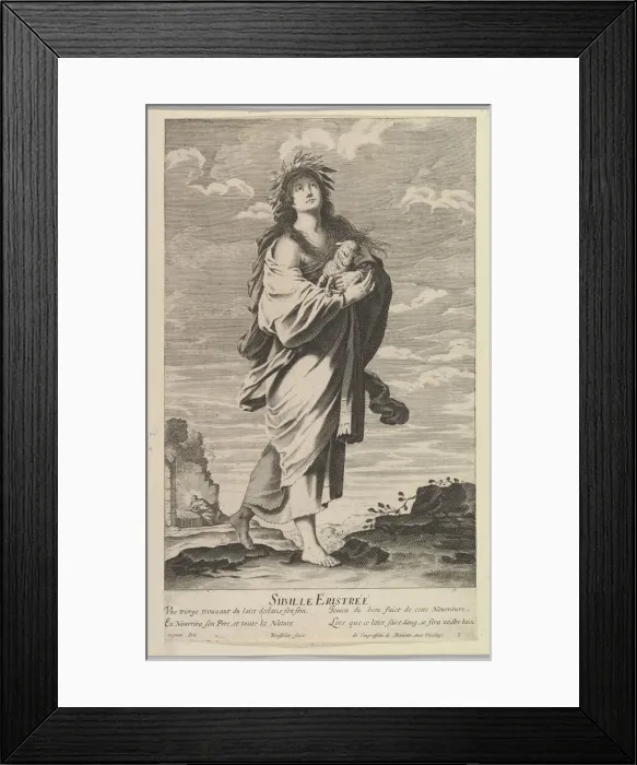 Framed Print : Sibylle Erythreenne, ca. 1635. Creators: Gilles Rousselet, Abraham Bosse Framed Print : Sibylle Erythreenne, ca. 1635. Creators: Gilles Rousselet, Abraham Bosse