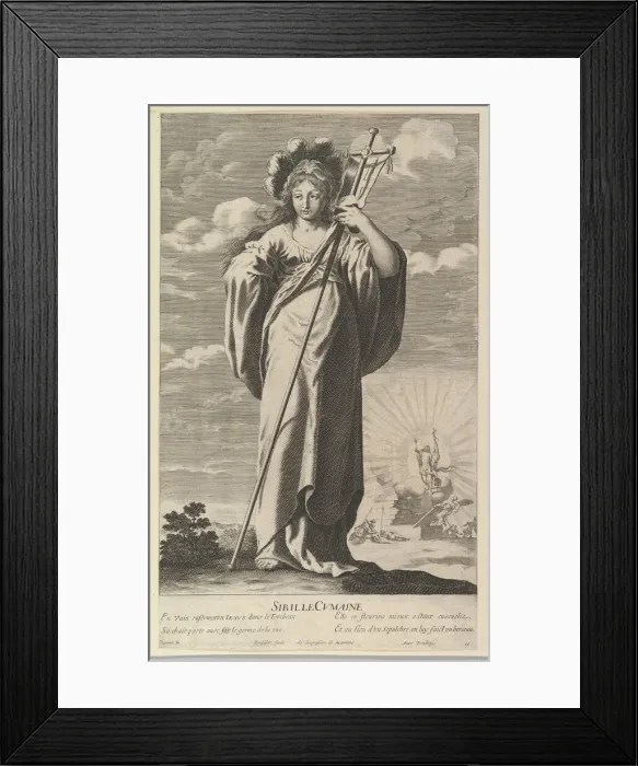 Framed Print : Sibylle de Cumes, ca. 1635. Creators: Gilles Rousselet, Abraham Bosse Framed Print : Sibylle de Cumes, ca. 1635. Creators: Gilles Rousselet, Abraham Bosse