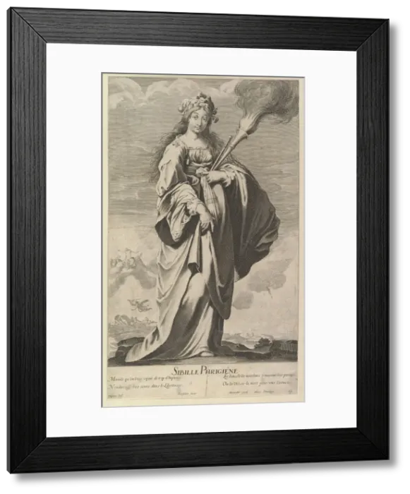 Framed Print : Sibylle Phrygienne, ca. 1635. Creators: Gilles Rousselet, Abraham Bosse Framed Print : Sibylle Phrygienne, ca. 1635. Creators: Gilles Rousselet, Abraham Bosse
