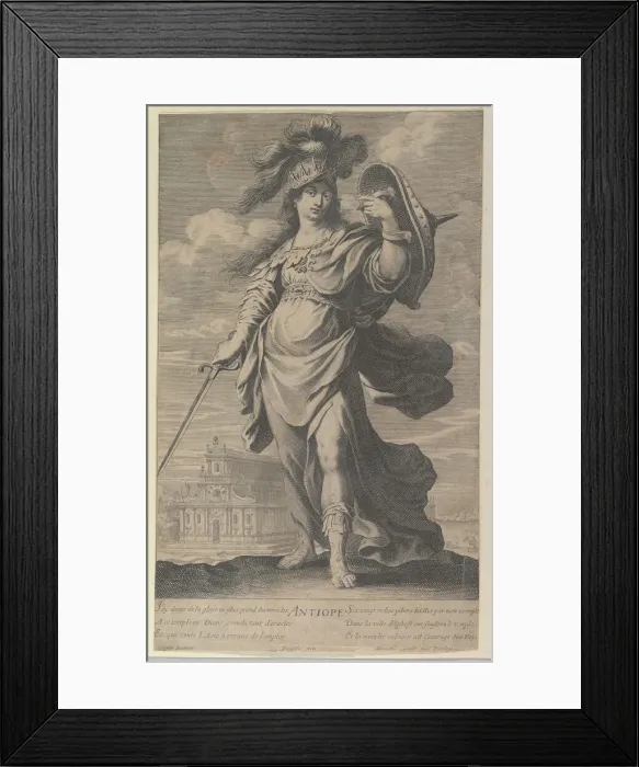 Framed Print : Antiope, ca. 1639-40. Creator: Gilles Rousselet Framed Print : Antiope, ca. 1639-40. Creator: Gilles Rousselet
