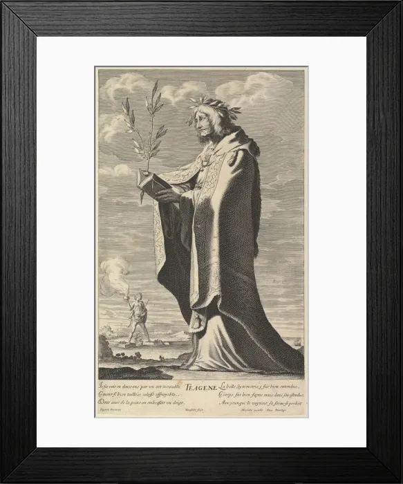 Framed Print : Theagene, ca. 1639-40. Creators: Gilles Rousselet, Abraham Bosse Framed Print : Theagene, ca. 1639-40. Creators: Gilles Rousselet, Abraham Bosse