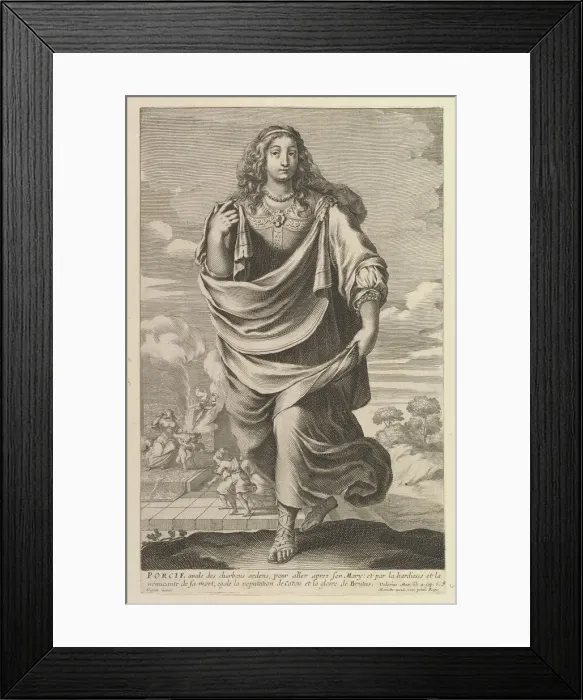 Framed Print : Porcie, 1647. Creators: Gilles Rousselet, Abraham Bosse Framed Print : Porcie, 1647. Creators: Gilles Rousselet, Abraham Bosse