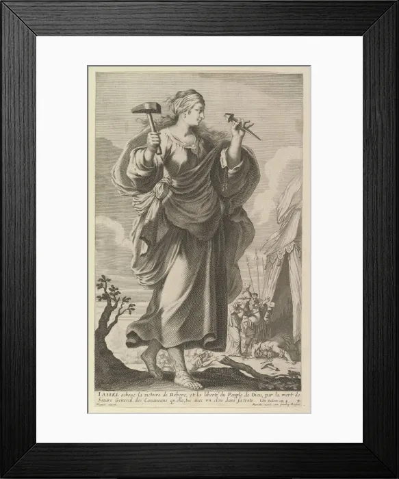 Framed Print : Jahel, 1647. Creators: Abraham Bosse, Gilles Rousselet Framed Print : Jahel, 1647. Creators: Abraham Bosse, Gilles Rousselet