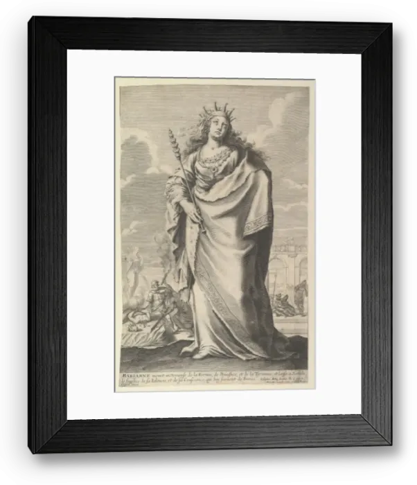 Framed Print : Marianne, 1647. Creators: Gilles Rousselet, Abraham Bosse Framed Print : Marianne, 1647. Creators: Gilles Rousselet, Abraham Bosse