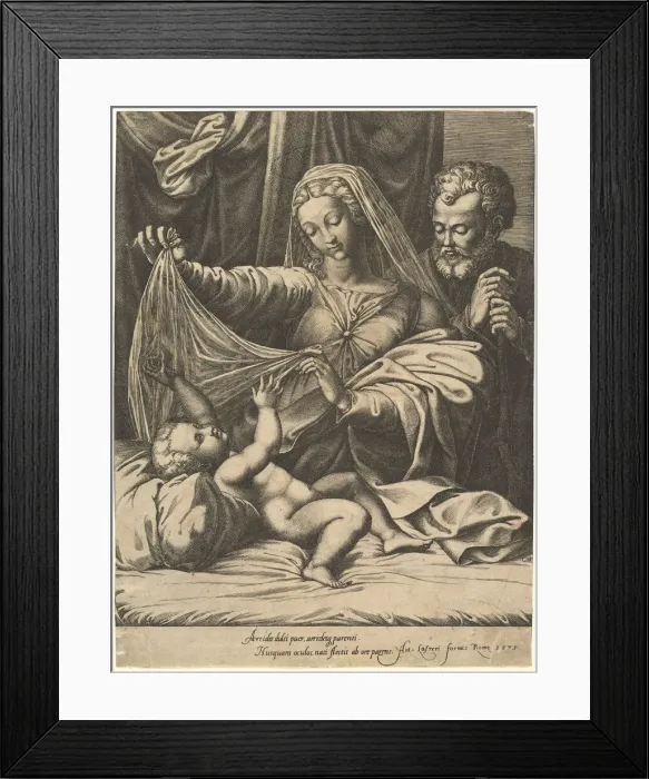 Framed Print : The Madonna of Loreto, by 1575. Creator: Giorgio Ghisi Framed Print : The Madonna of Loreto, by 1575. Creator: Giorgio Ghisi